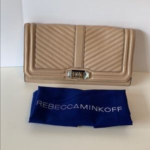 Rebecca Minkoff pale pink clutch